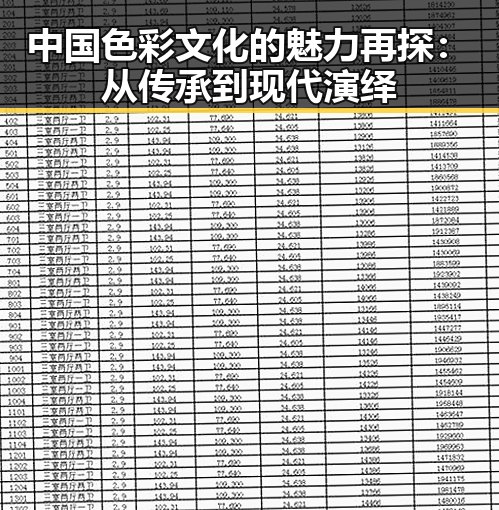 中国色彩文化的魅力再探:从传承到现代演绎